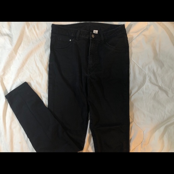 Black Skinny High Waisted Jeans - Picture 3 of 4